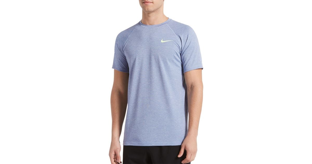 nike men's heather long sleeve hydro rash guard