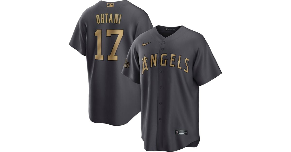 Nike Los Angeles Angels Shohei Ohtani 17 2022 Allstar Game Black Cool