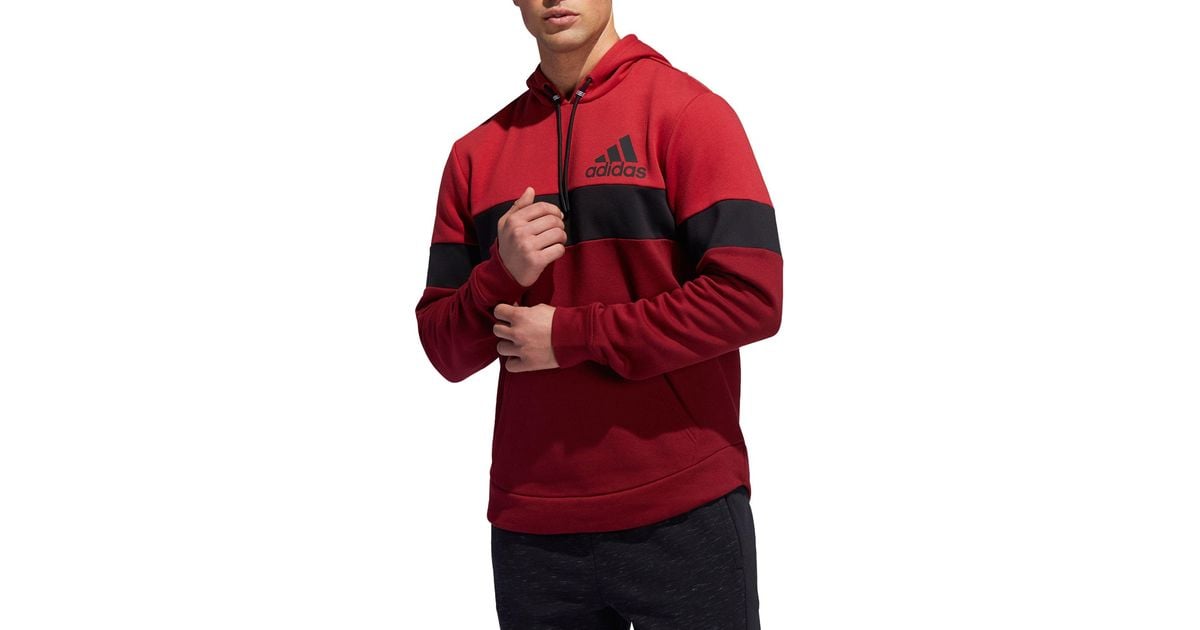 adidas Post Game Retro Hoodie in Red 