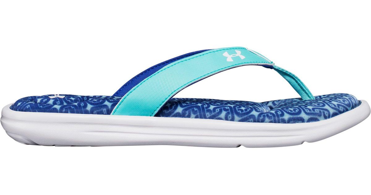 under armour women's marbella oval vi thong flip flops