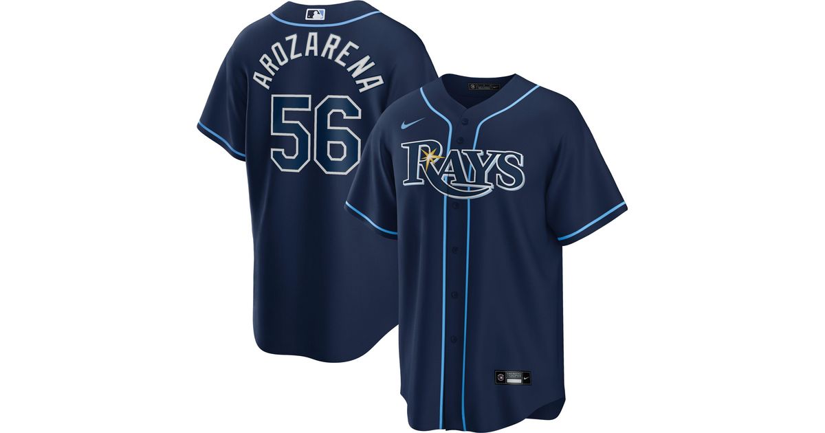 Nike Tampa Bay Rays Randy Arozarena 56 Navy Alternate Cool Base Jersey