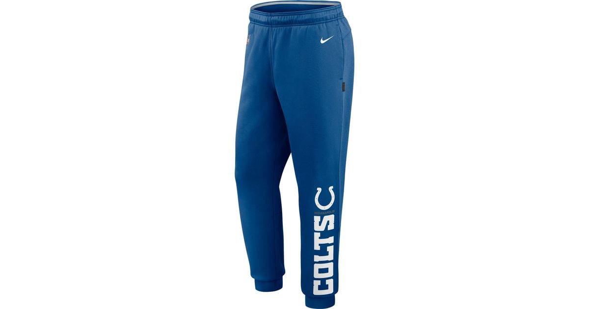 Nike Indianapolis Colts Sideline Therma-fit Performance Pants in Blue for Men - Lyst