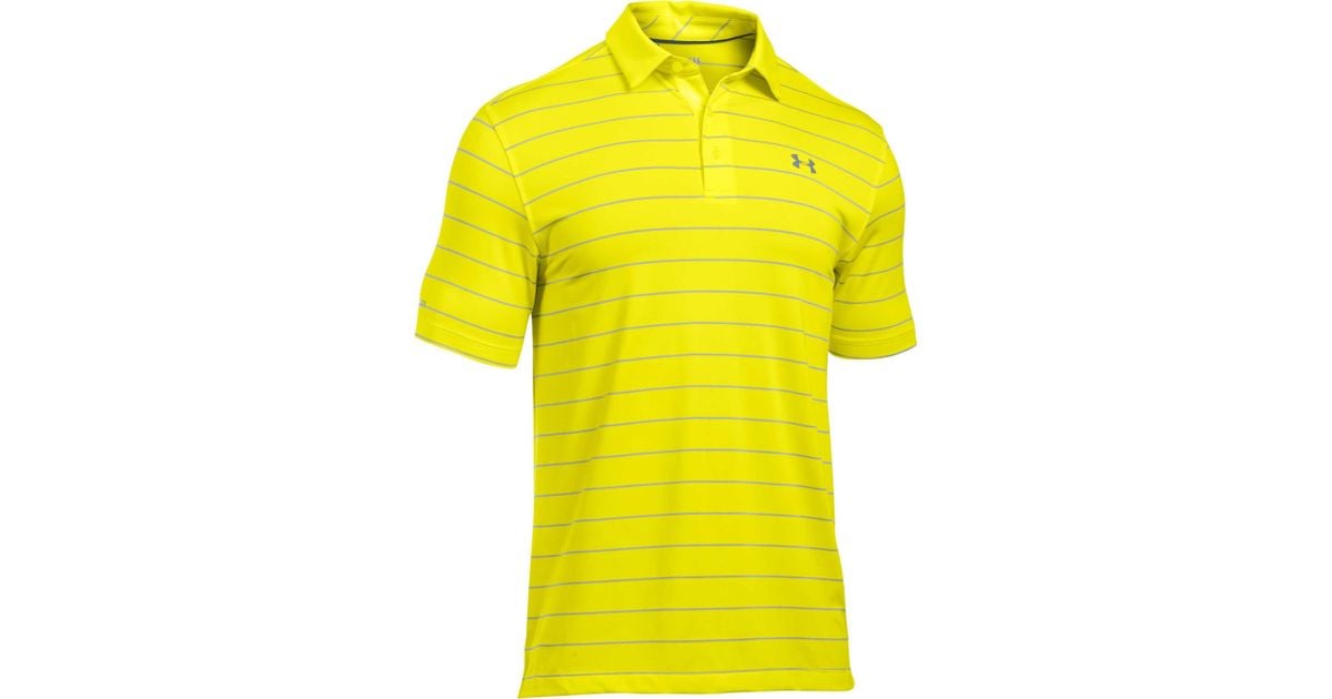 under armour yellow polo