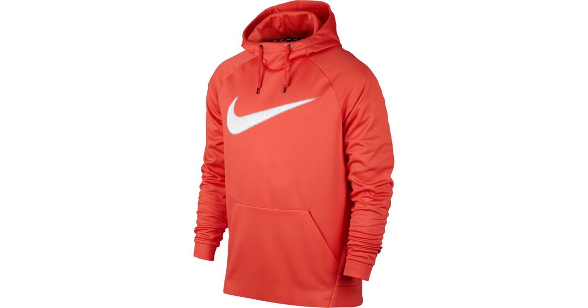 red nike therma hoodie