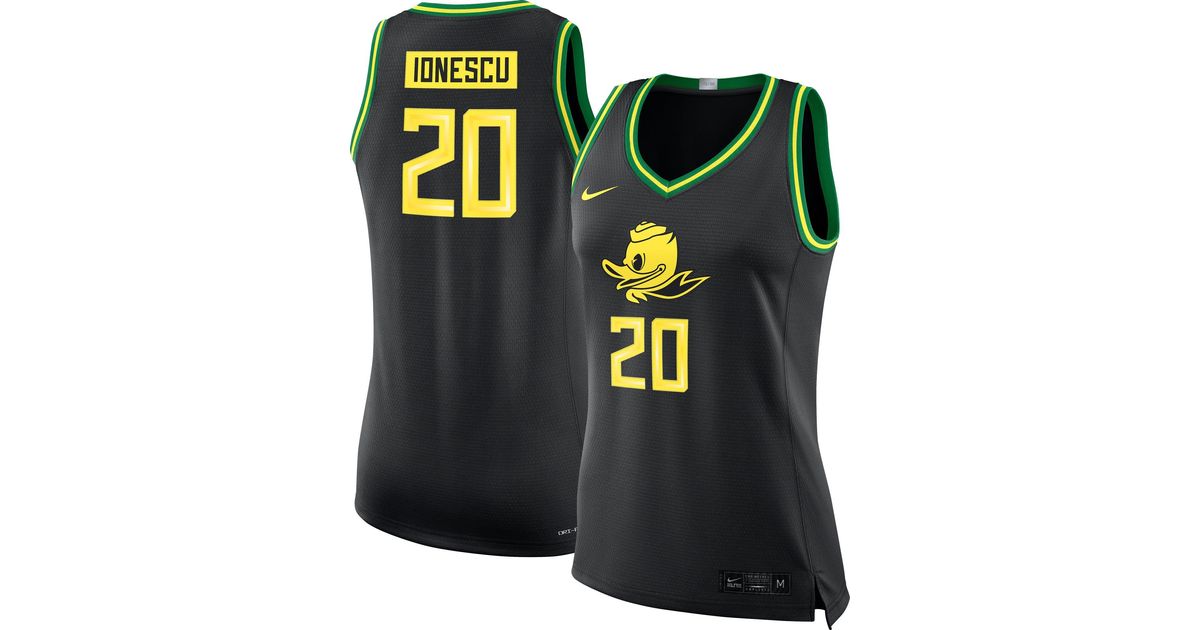 Nike Oregon Ducks Sabrina Ionescu 20 Black Limited Basketball Jersey