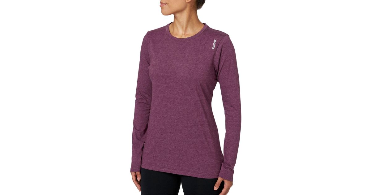 reebok women's long sleeve shirts