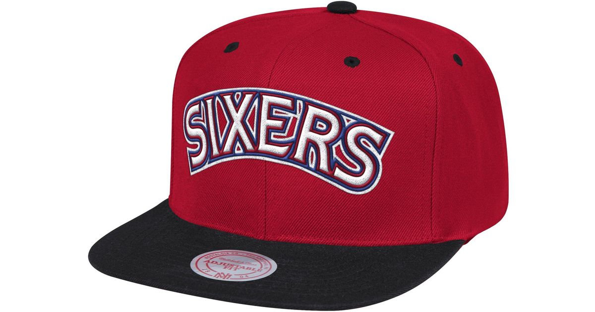 mitchell and ness 76ers hat