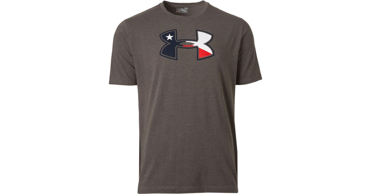 Under Armour Cotton Texas Logo T-shirt in Carbon Heather/White (Gray) for  Men - Lyst