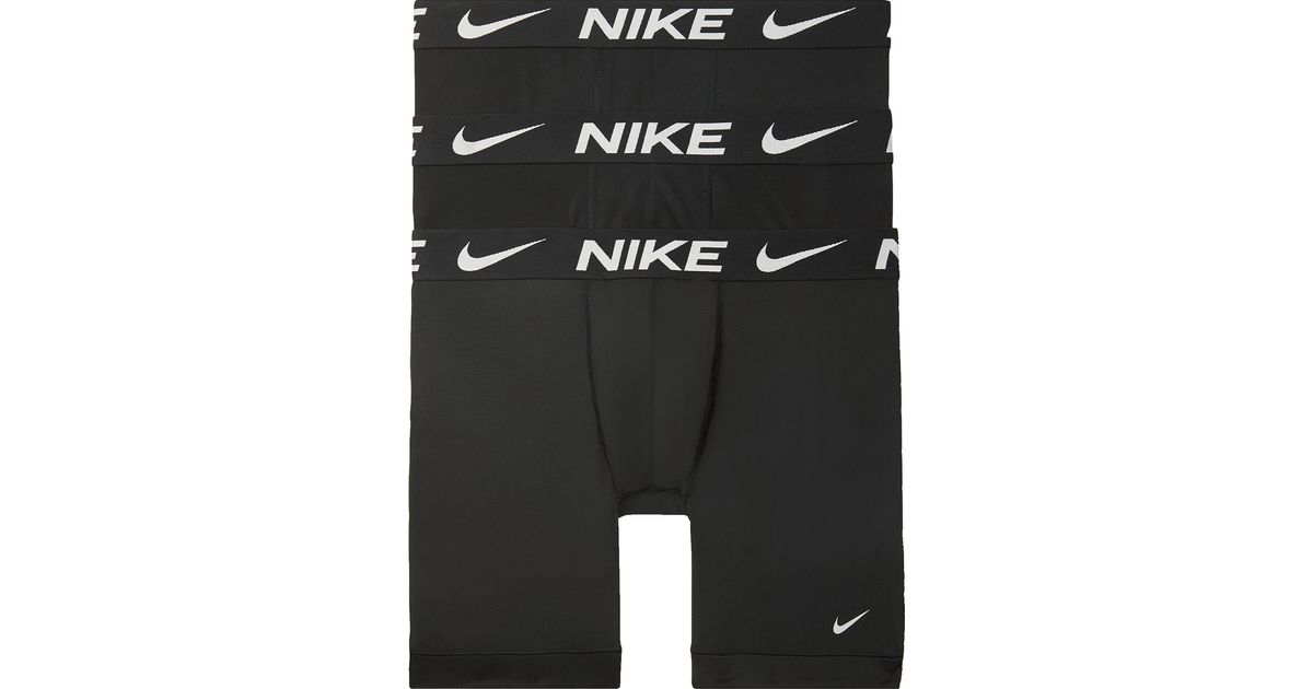 nike essential micro print 3 pack briefs