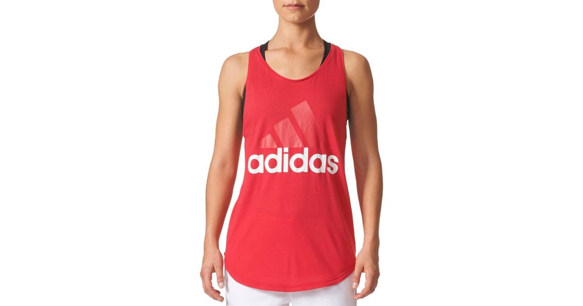 essentials linear loose tank top