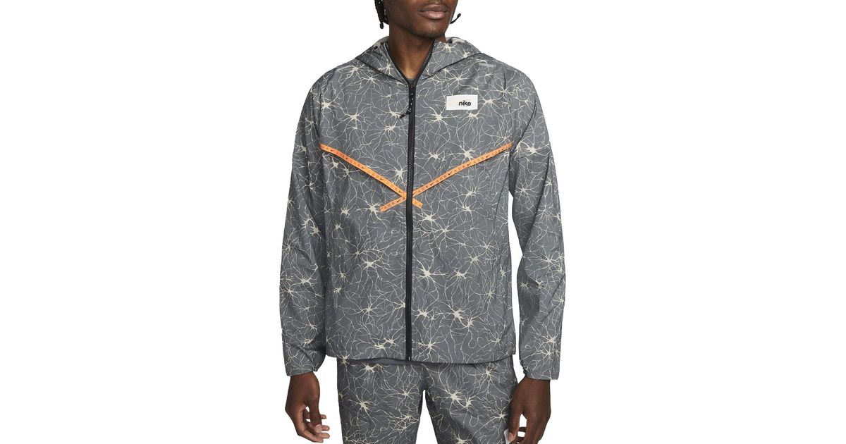 Nike Repel Uv D.y.e Running Windrunner Jacket in Iron Grey (Gray) for