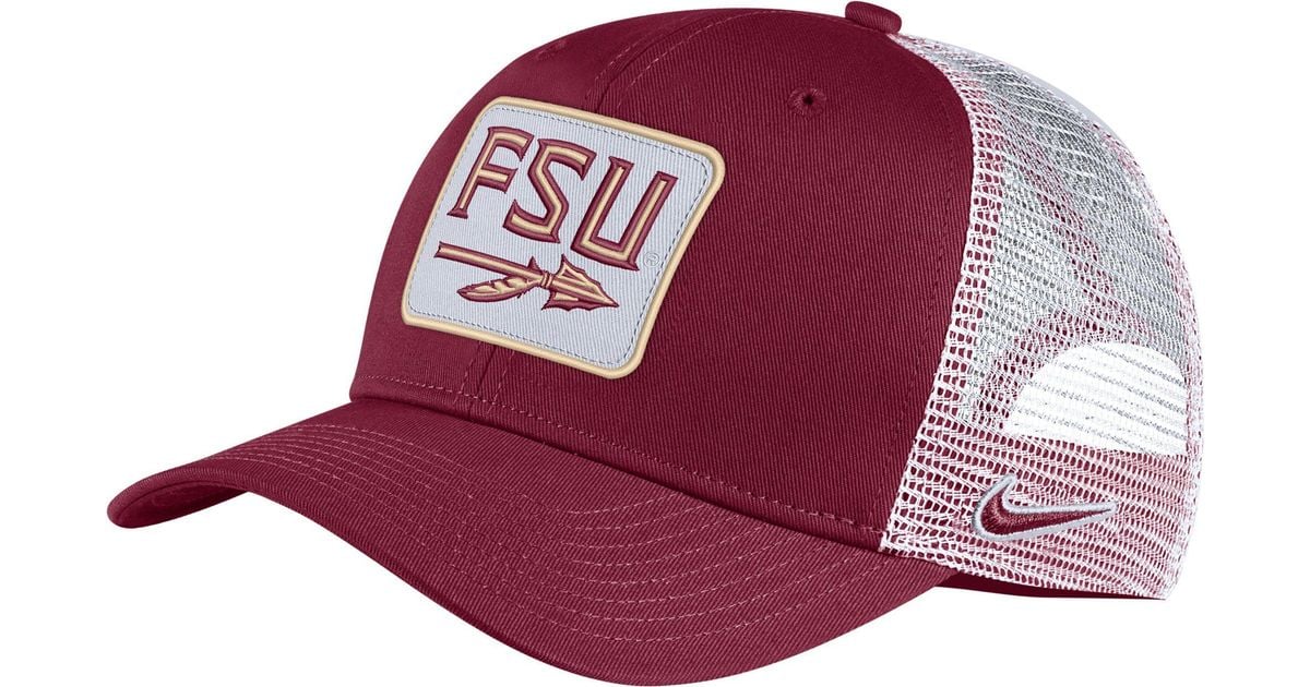 Nike Florida State Seminoles Classic99 Trucker Hat in Red for