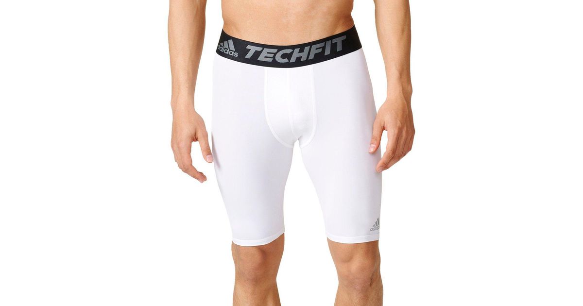 adidas white compression shorts