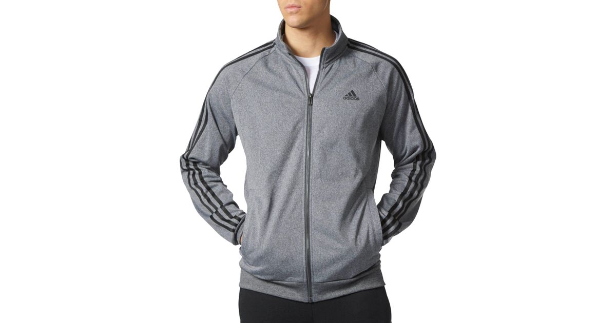 gray adidas track jacket