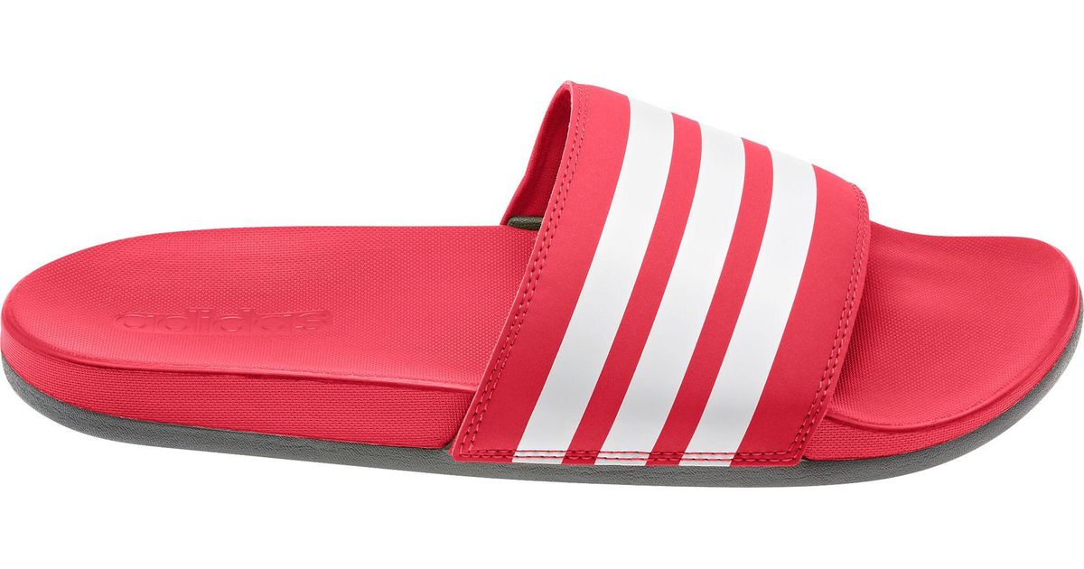 adilette cloudfoam red