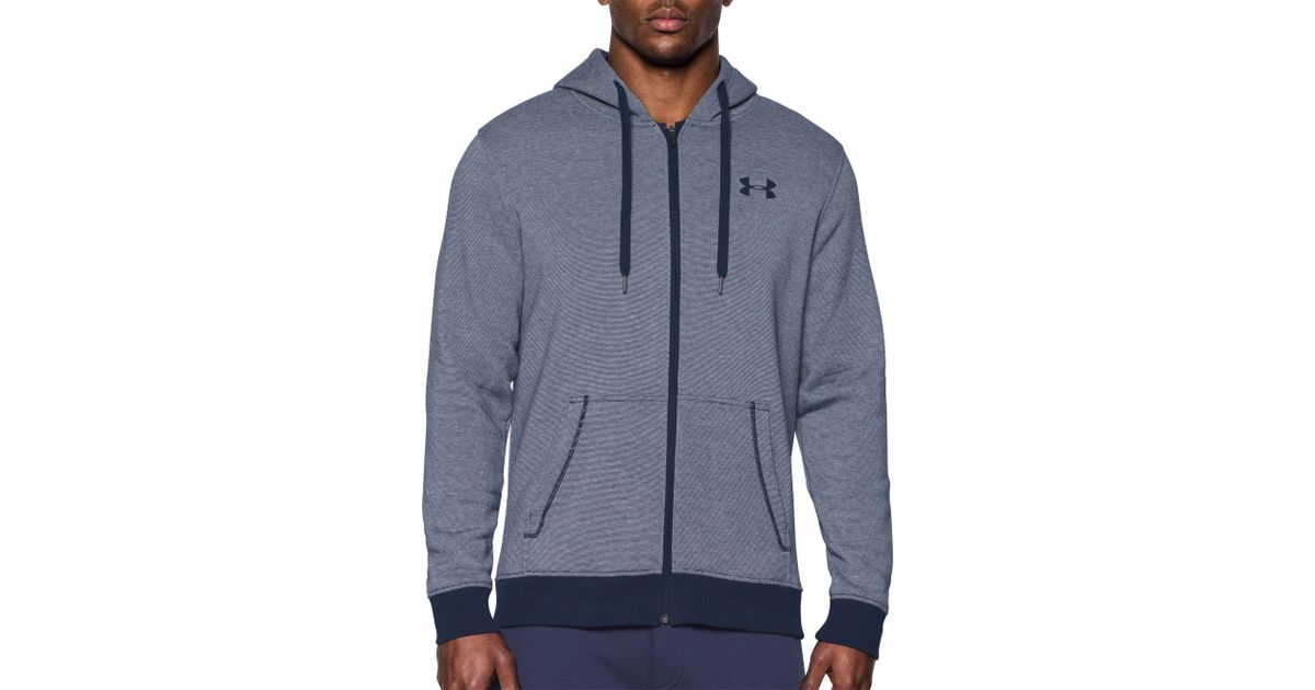 under armour rival fitted full zip hoodie