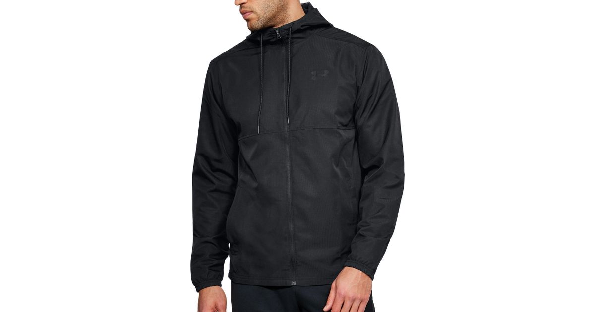 under armour men's sportstyle woven full zip hoodie