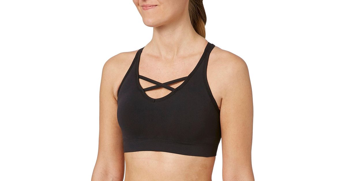 reebok women's seamless front interest sports bra