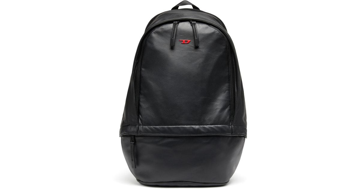 DIESEL Rave-leather Backpack With Metal D in Black for Men Lyst UK