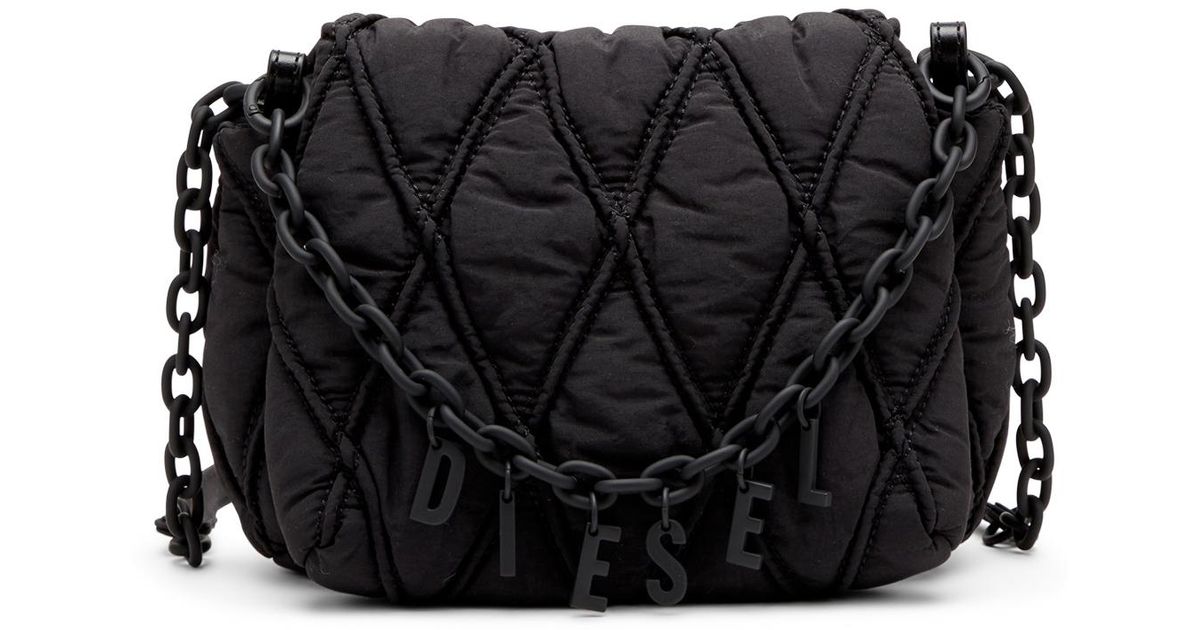 DIESEL Charm-D S-Small Shoulder Bag in Black | Lyst