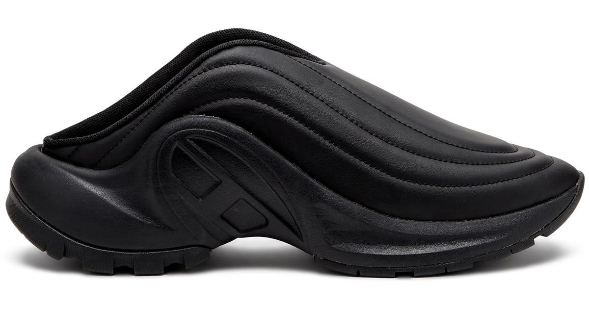 DIESEL S-D-Runner-Matte Mules in Black | Lyst