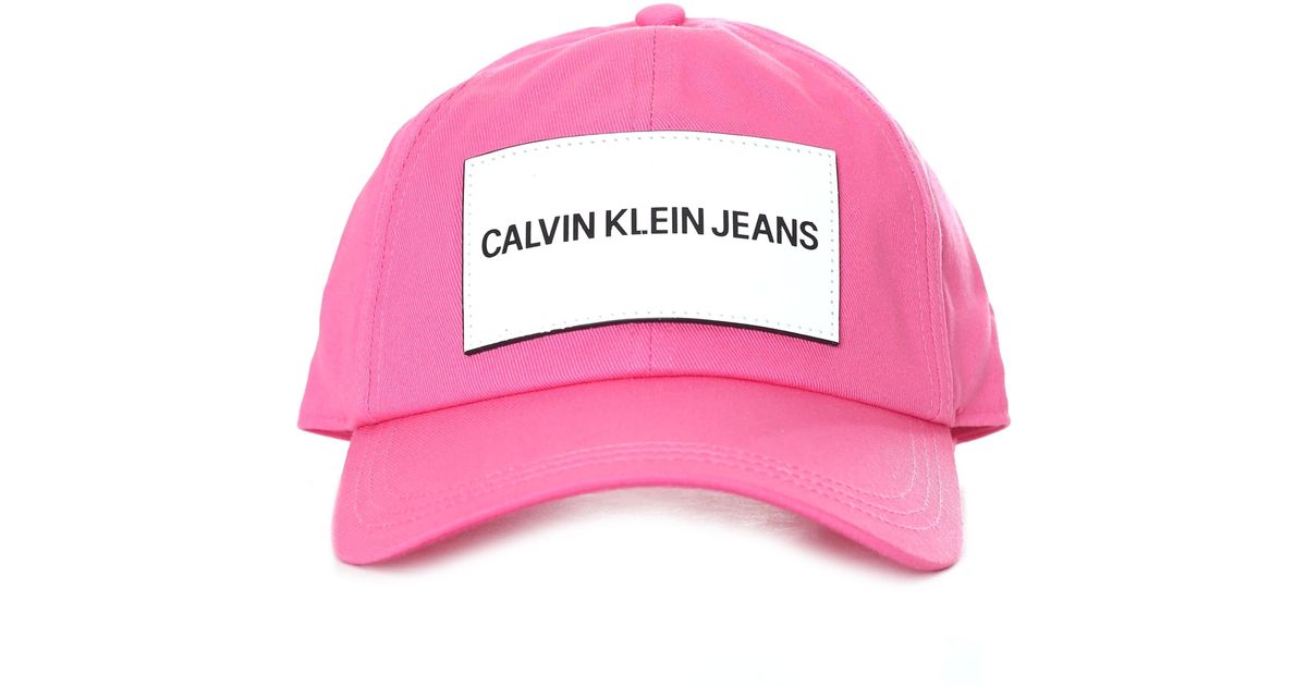 pink calvin klein cap