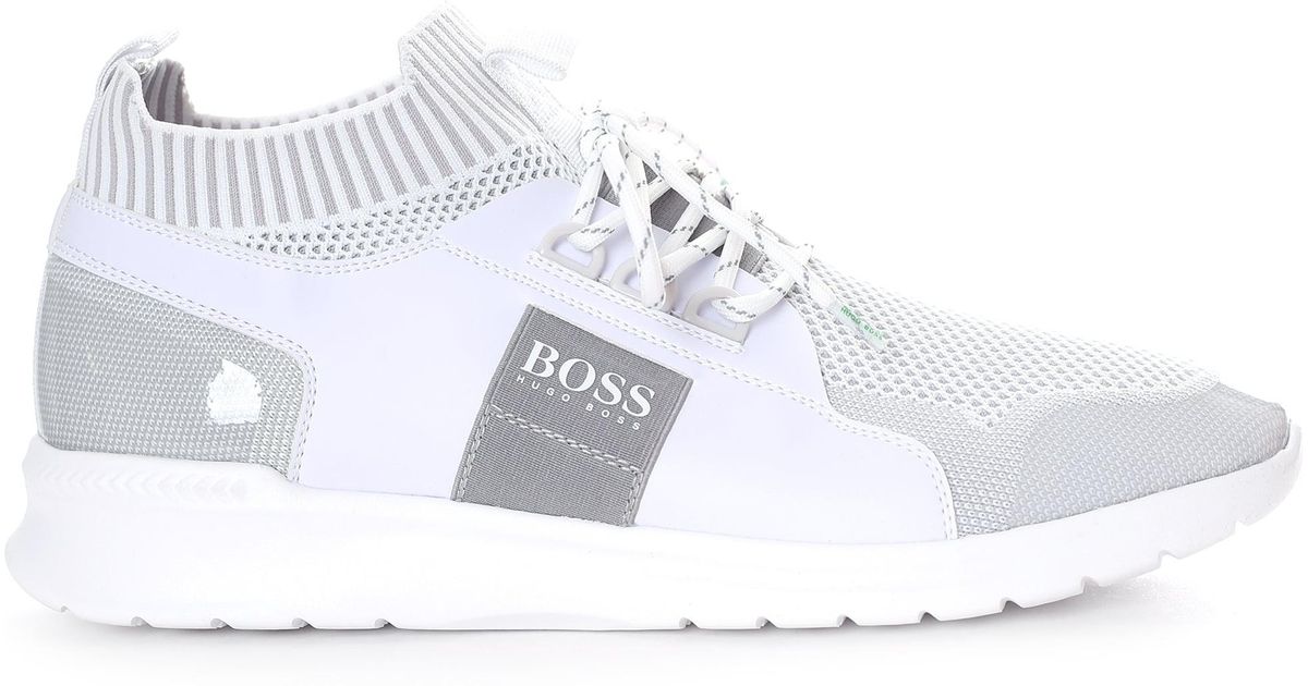 hugo boss mens trainers white