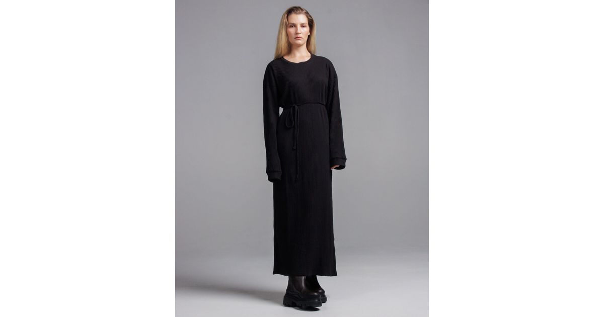 Baserange Shaw Long Sleeve Kaftan in Black | Lyst