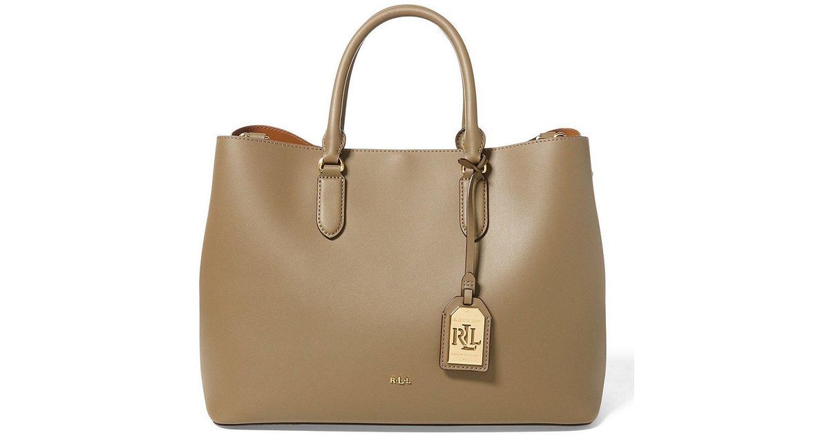 lauren ralph lauren dryden marcy leather tote