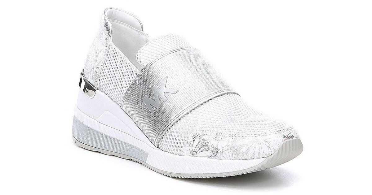 michael kors felix trainer silver