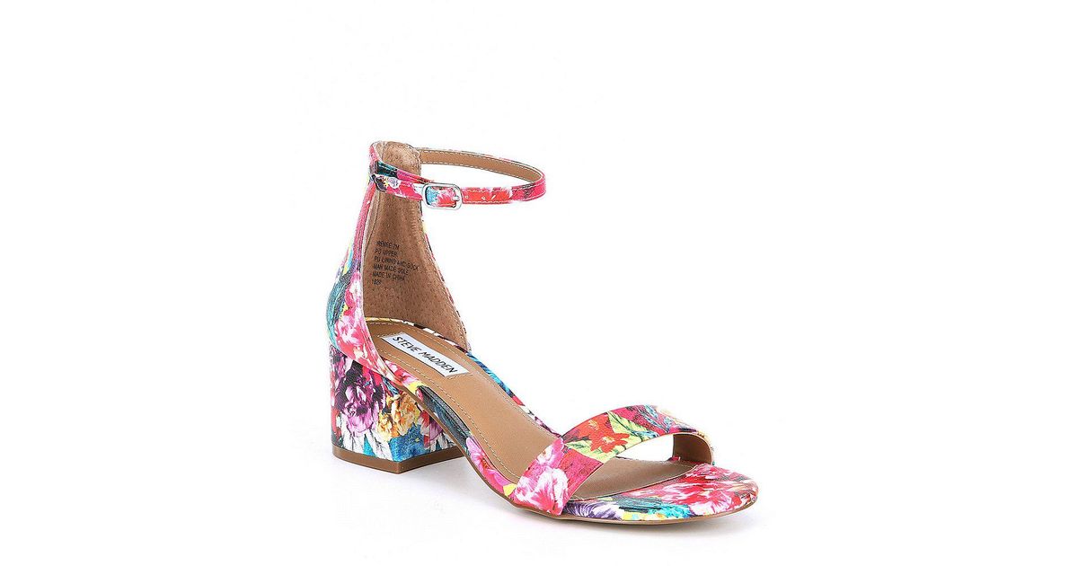 floral print heels