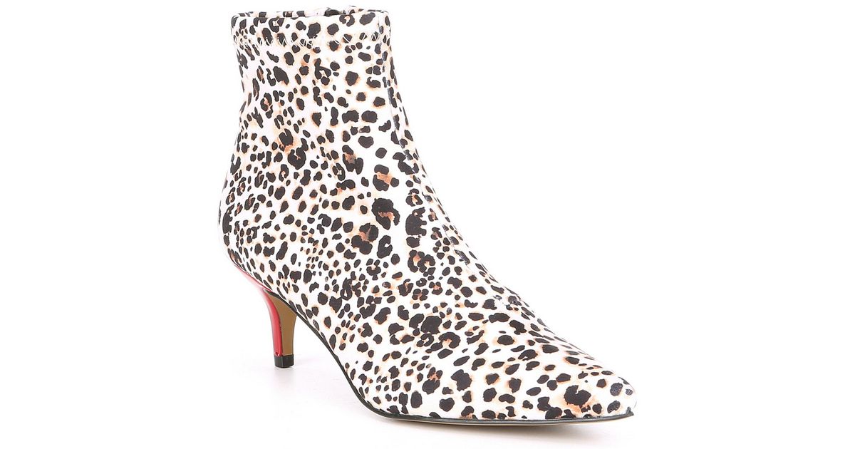 betsey johnson leopard print heels