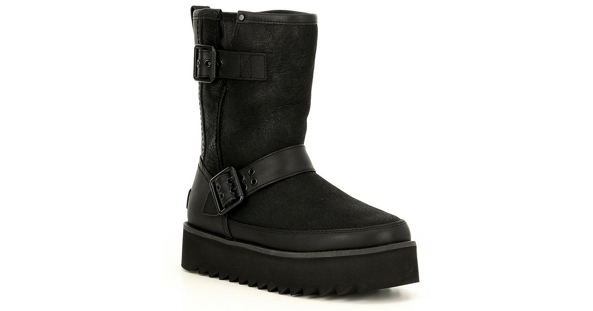 classic rebel biker short boot