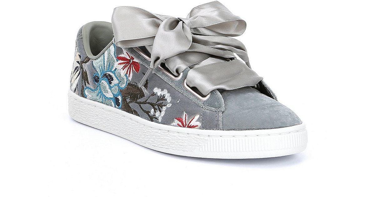 puma basket heart velvet hyper emb