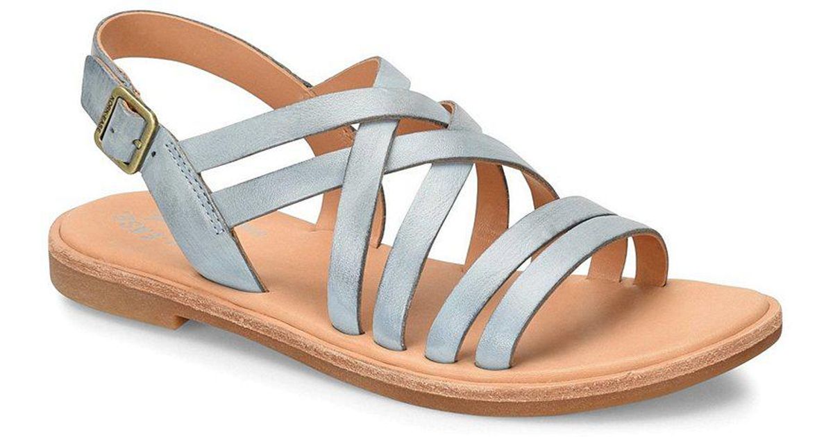 Kork-Ease Leather Nicobar Sandals in Gold (Metallic) - Lyst