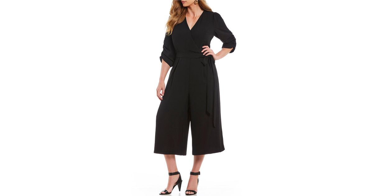 eliza j surplice jumpsuit