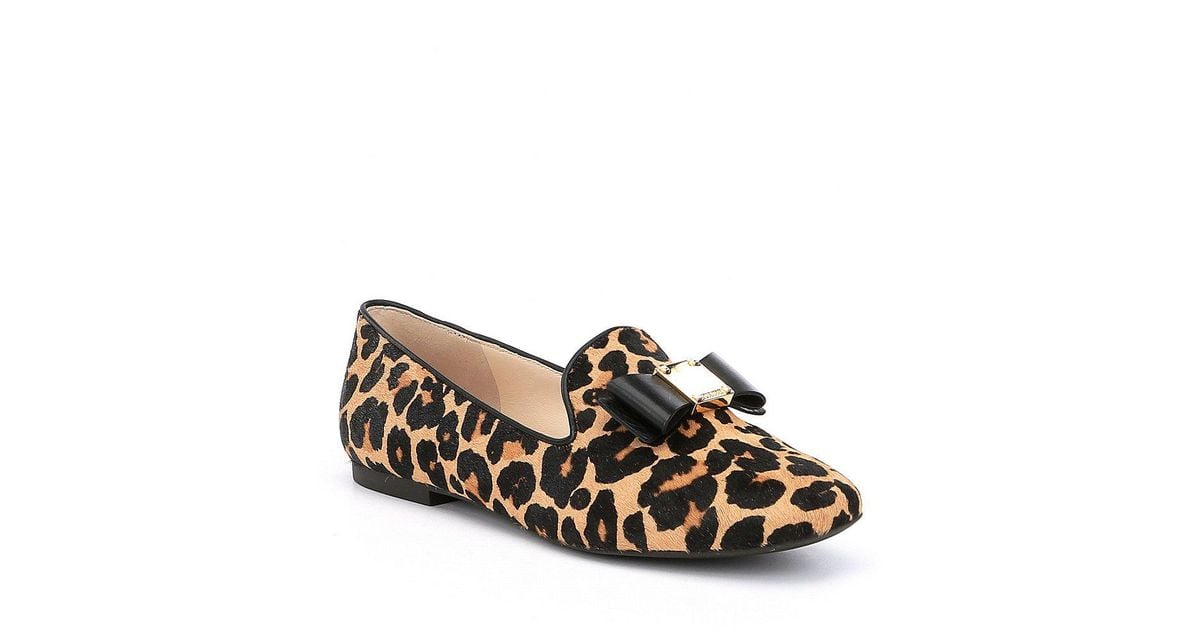 cole haan leopard loafers