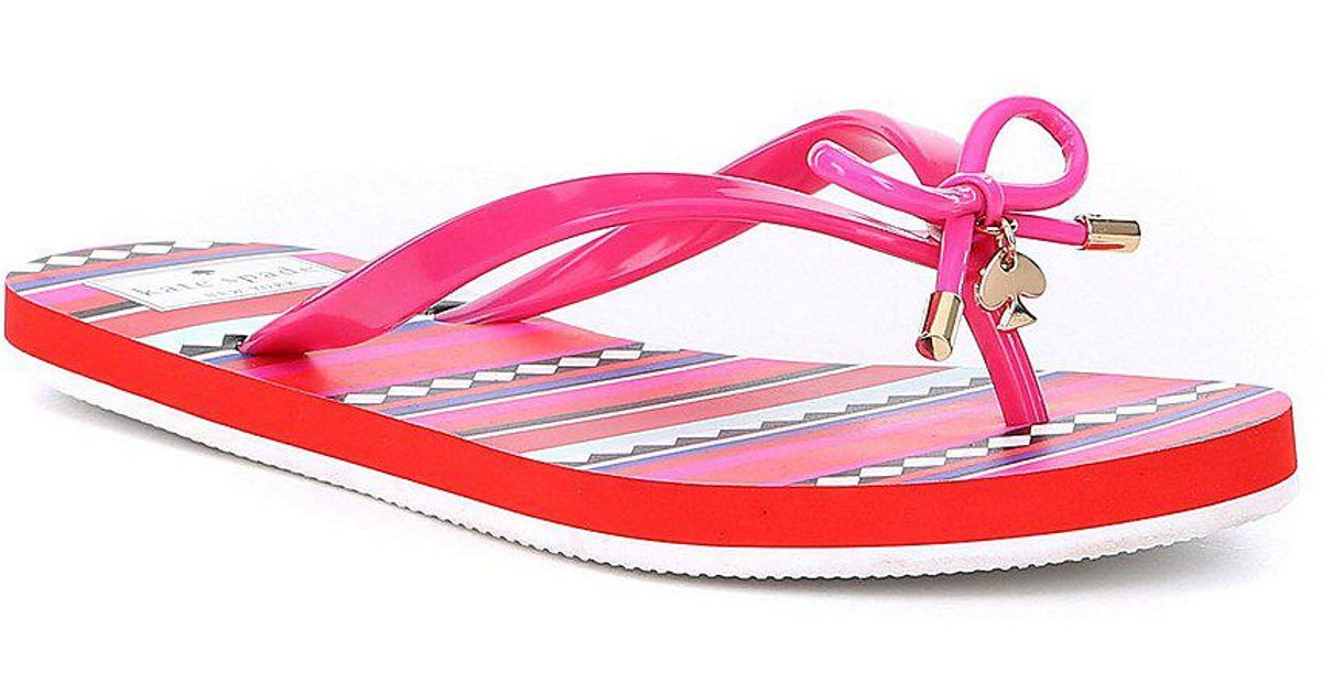 kate spade pink flip flops