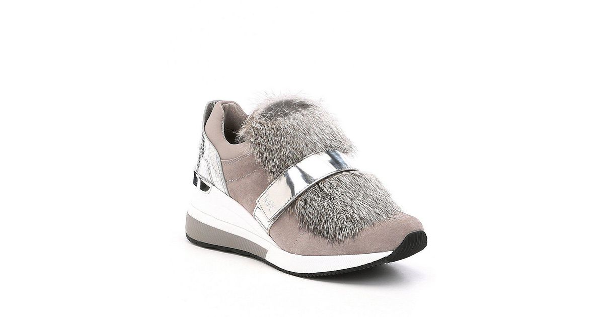 michael kors fur shoes
