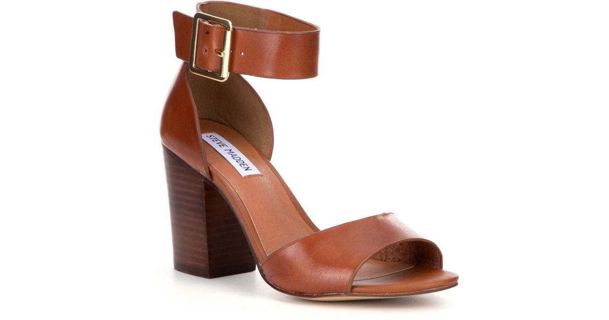 steve madden estoria sandal cognac