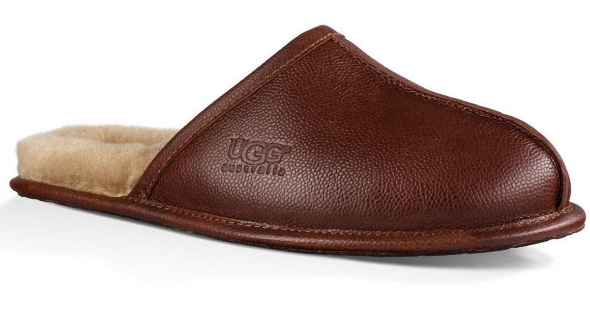 uggs leather slippers