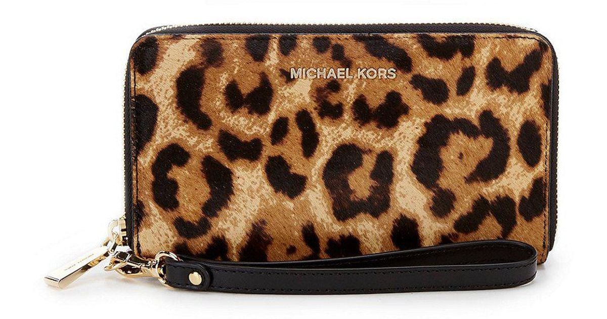 michael kors animal print wallet