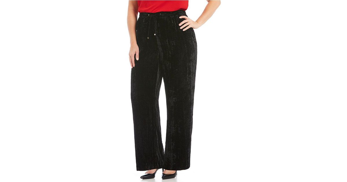 calvin klein velvet pants
