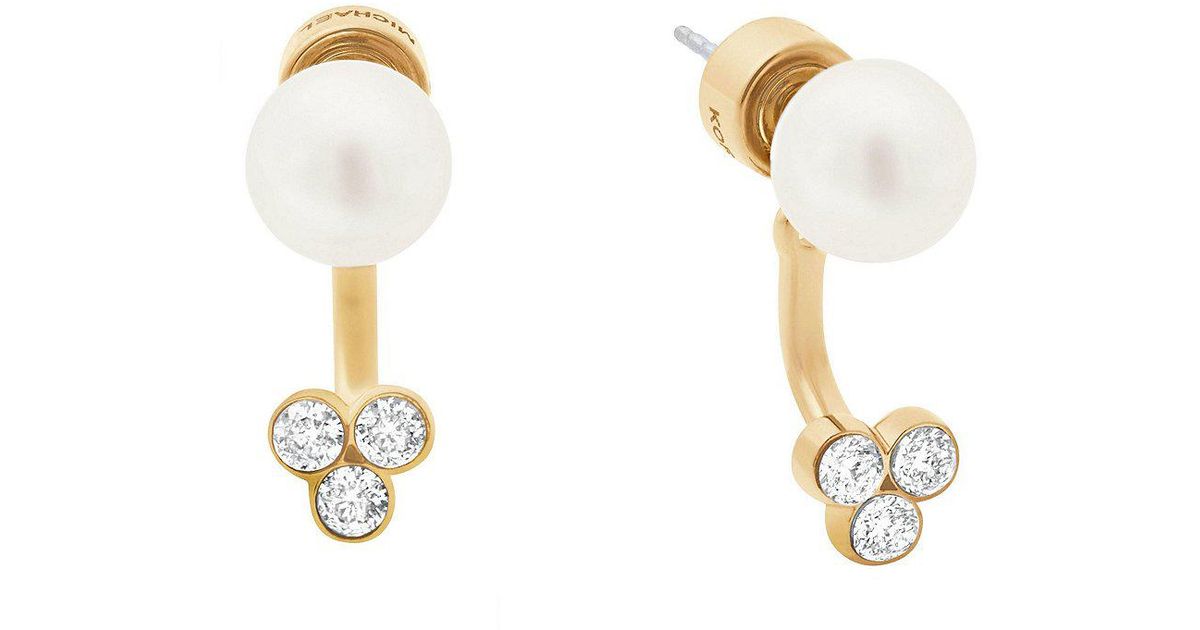 michael kors pearl earrings