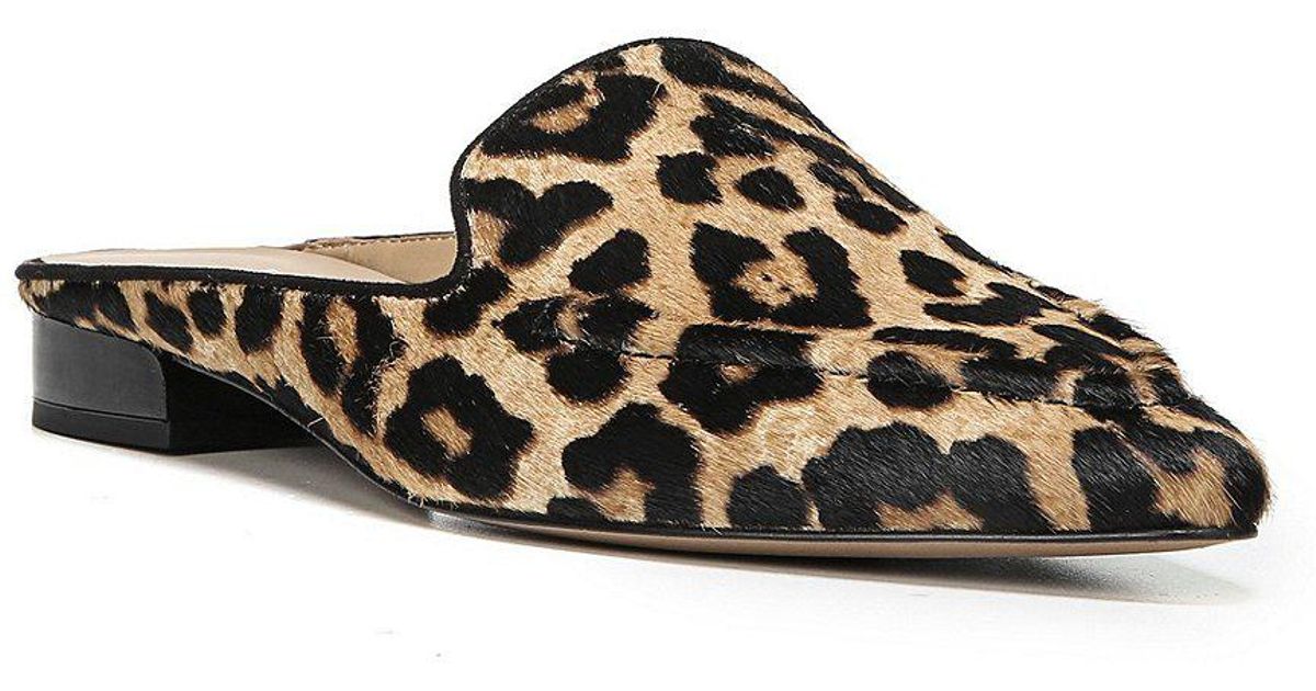 franco sarto mules leopard