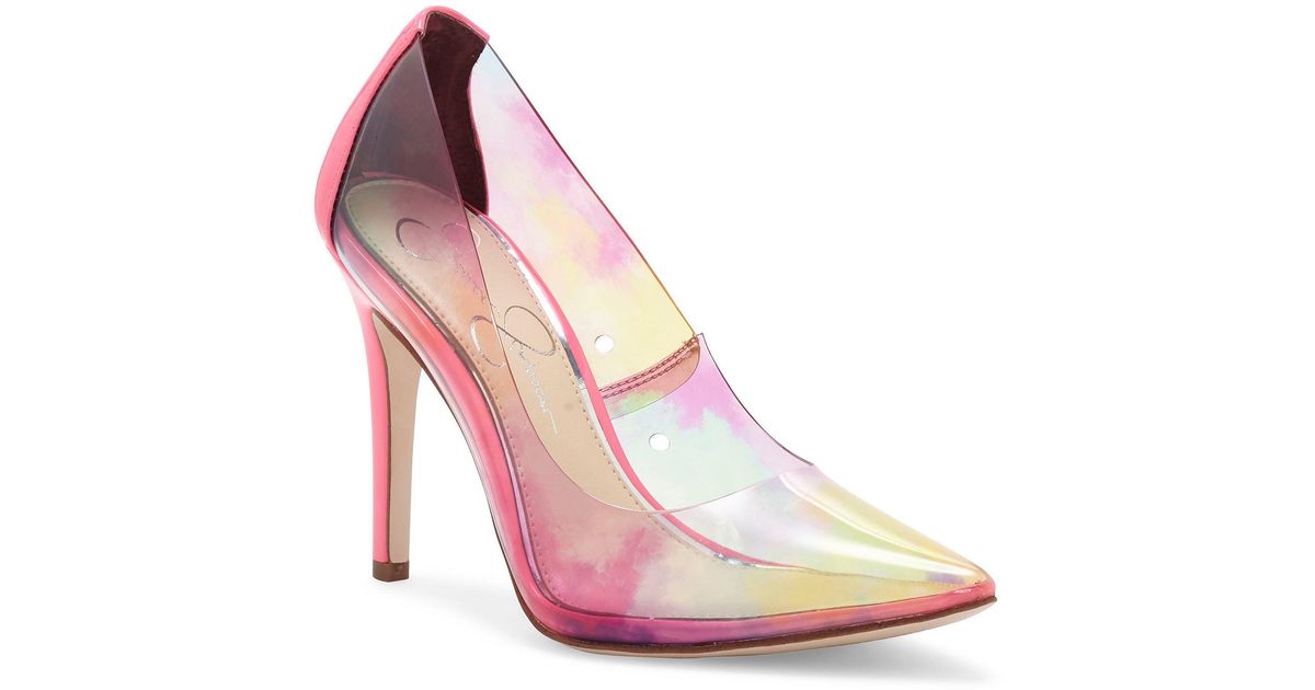clear heels jessica simpson