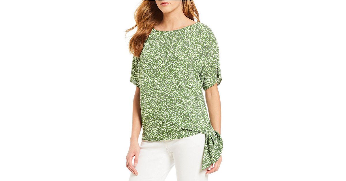 michael kors side tie top