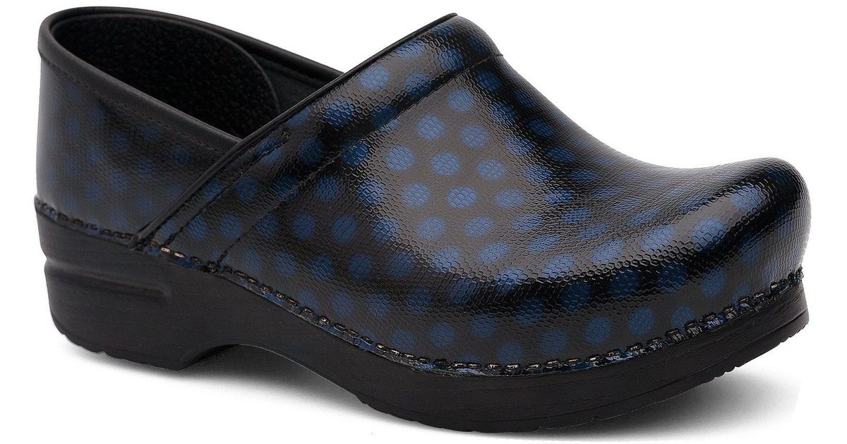 dansko polka dot clogs
