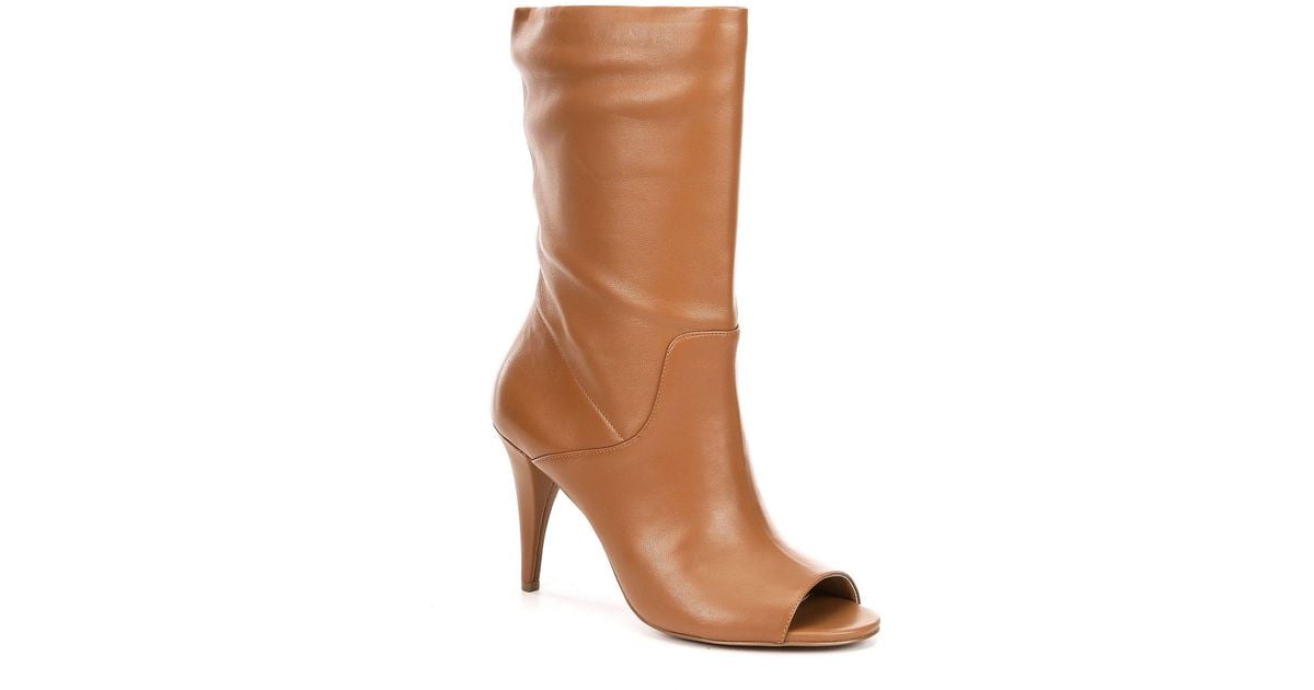 elaine open toe bootie
