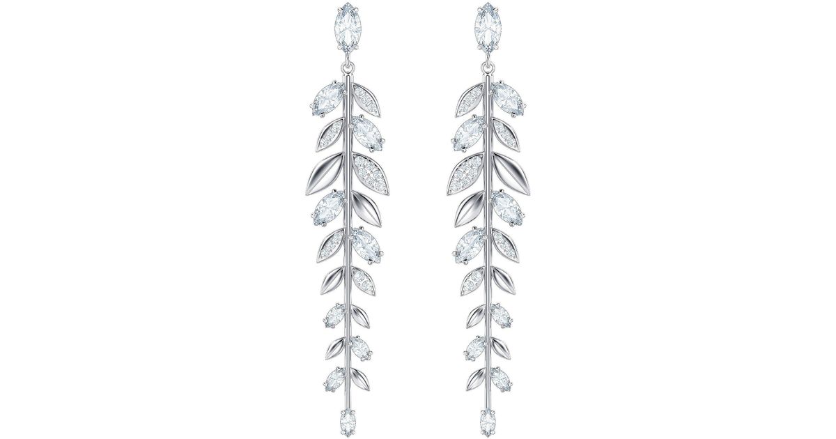 Lyst - Swarovski Mayfly Crystal Earrings in Metallic